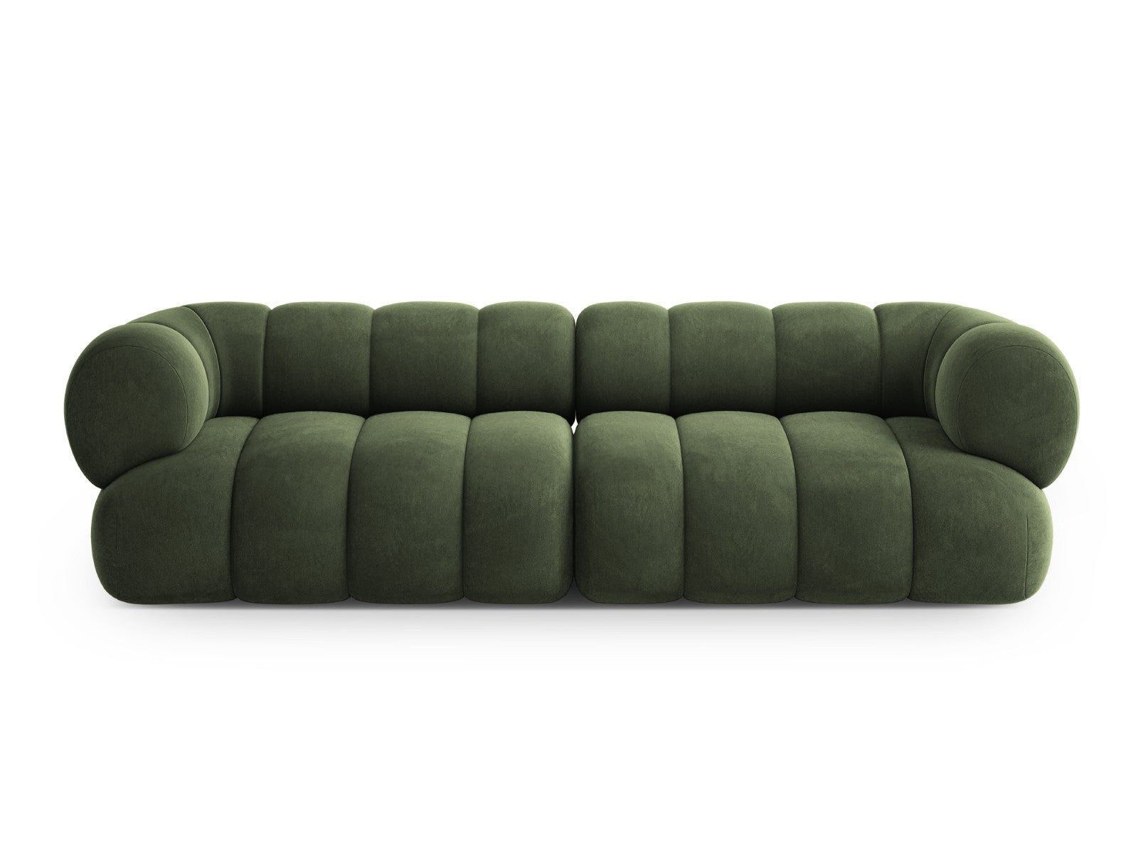 Cosmopolitan Design Bank Koge 4-zits, flueel groente - 95x240x70cm