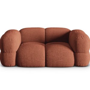 Cosmopolitan Design Bank Loretto 2-zits, structurele stof koraal – 100 Cosmopolitan Design Bank Loretto 2-zits, structurele stof koraal – 100