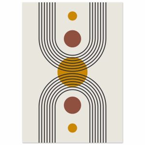 Artfulprints Poster Boho – Solar form – 50×70 cm – Meerkleurig Artfulprints Poster Boho – Solar form – 50×70 cm – Meerkleurig