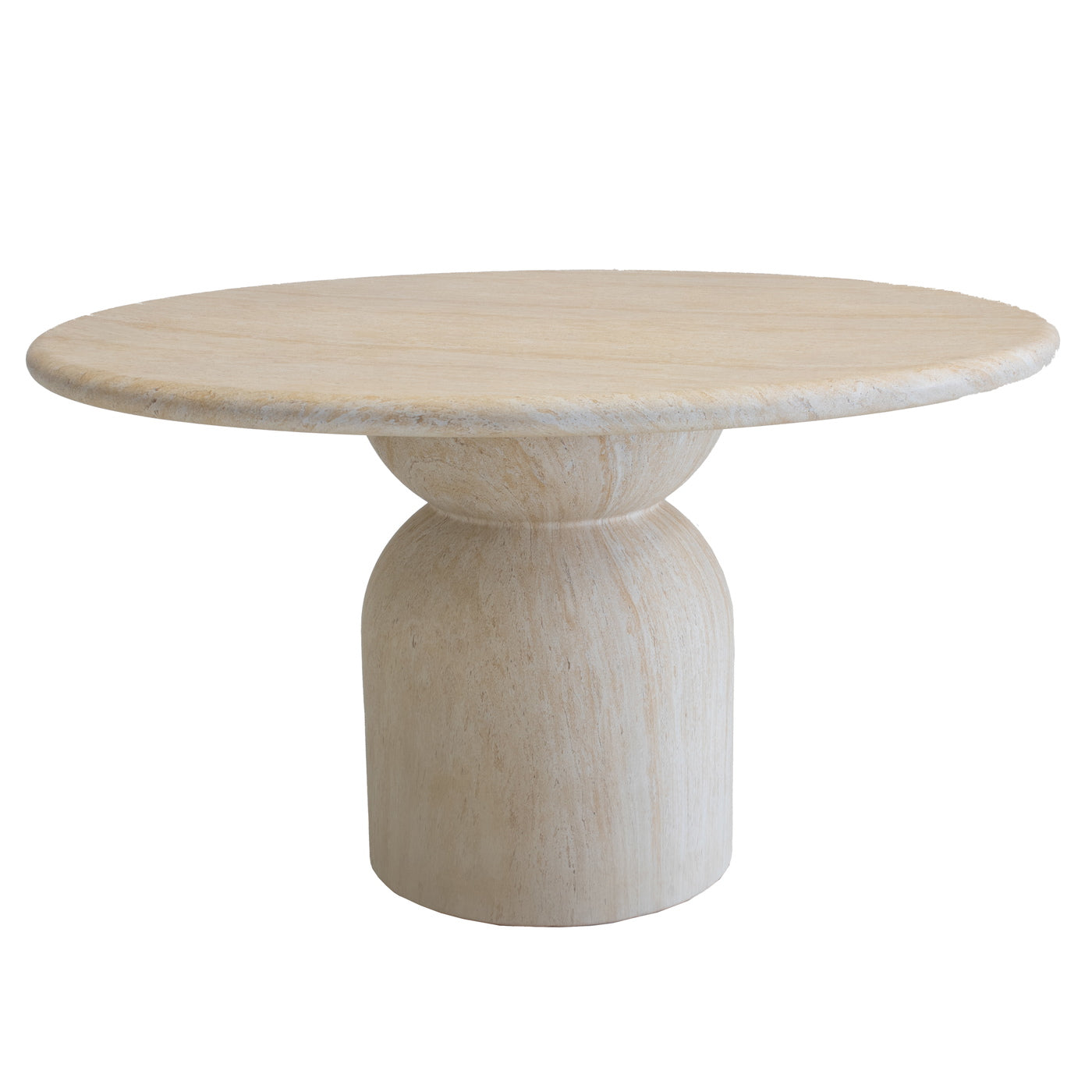 DÉJA Living Tuintafel Djurö - Travertin - Rond - 130x130x76cm
