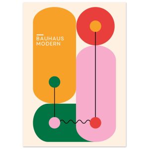 Artfulprints Poster Bauhaus – Modern art – 50×70 cm – Meerkleurig Artfulprints Poster Bauhaus – Modern art – 50×70 cm – Meerkleurig