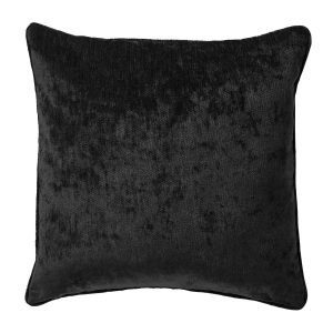 LEWY – sierkussen 45×45 cm – glansvelours – Raven – zwart LEWY – sierkussen 45×45 cm – glansvelours – Raven – zwart