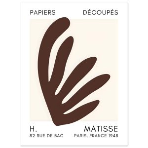 Artfulprints Poster Matisse – Aquatic impression brown – 30×40 cm – Br Artfulprints Poster Matisse – Aquatic impression brown – 30×40 cm – Br