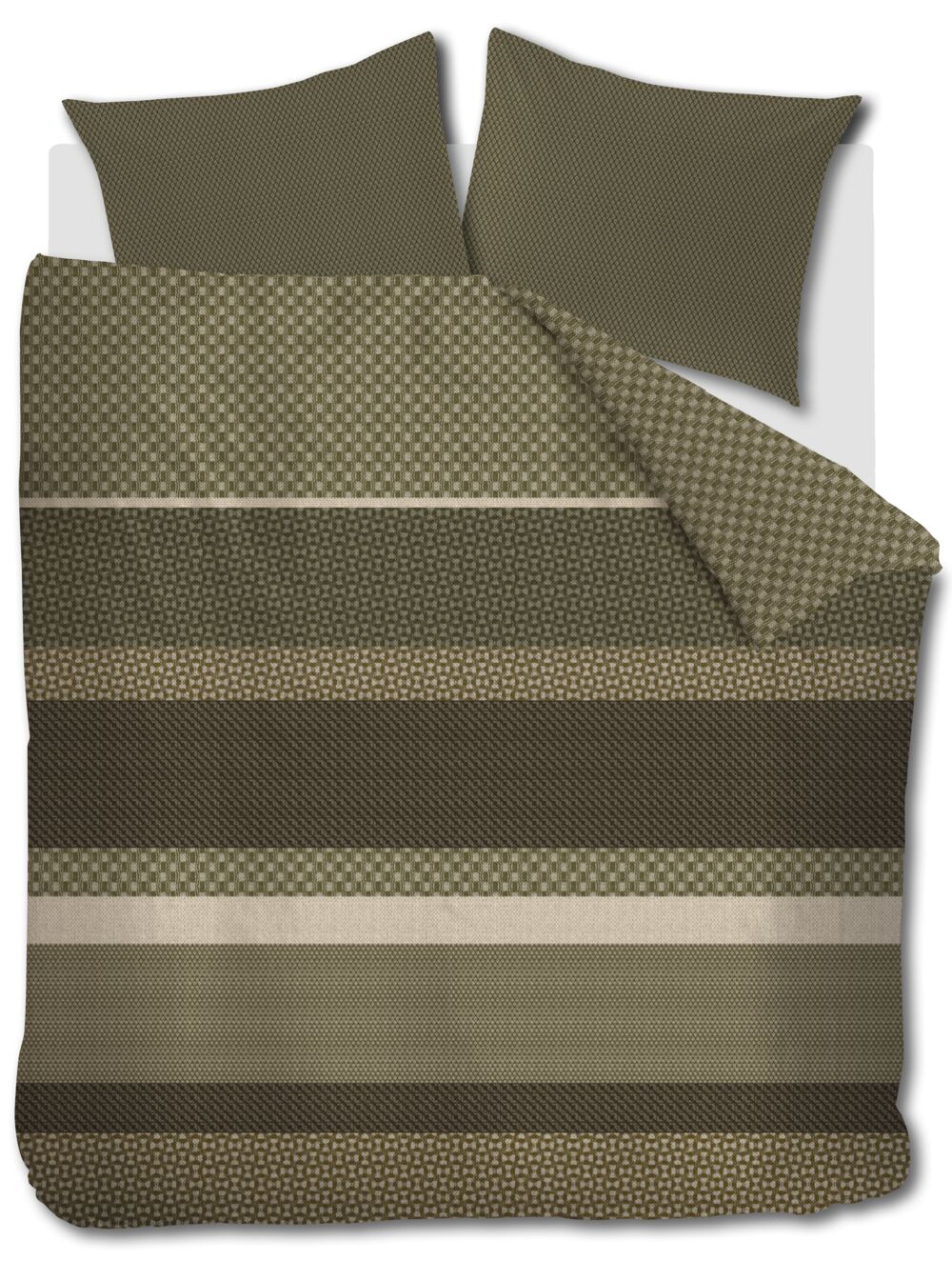 Beddinghouse Dekbedovertrek Fera - 240 x 200/220 cm - Groen