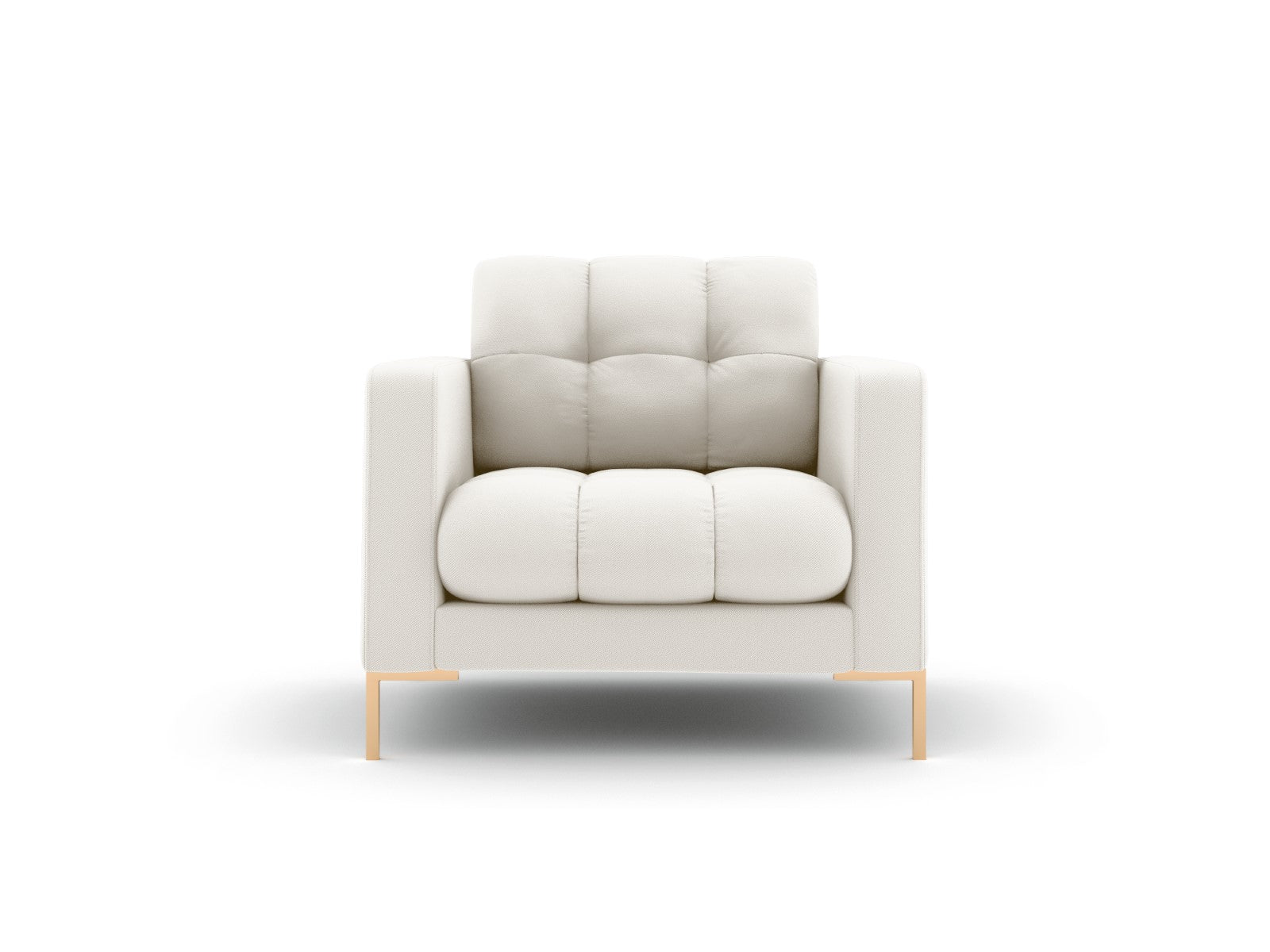 Cosmopolitan Design Fauteuil Bali structurele stof, lichtbeige - 96x87
