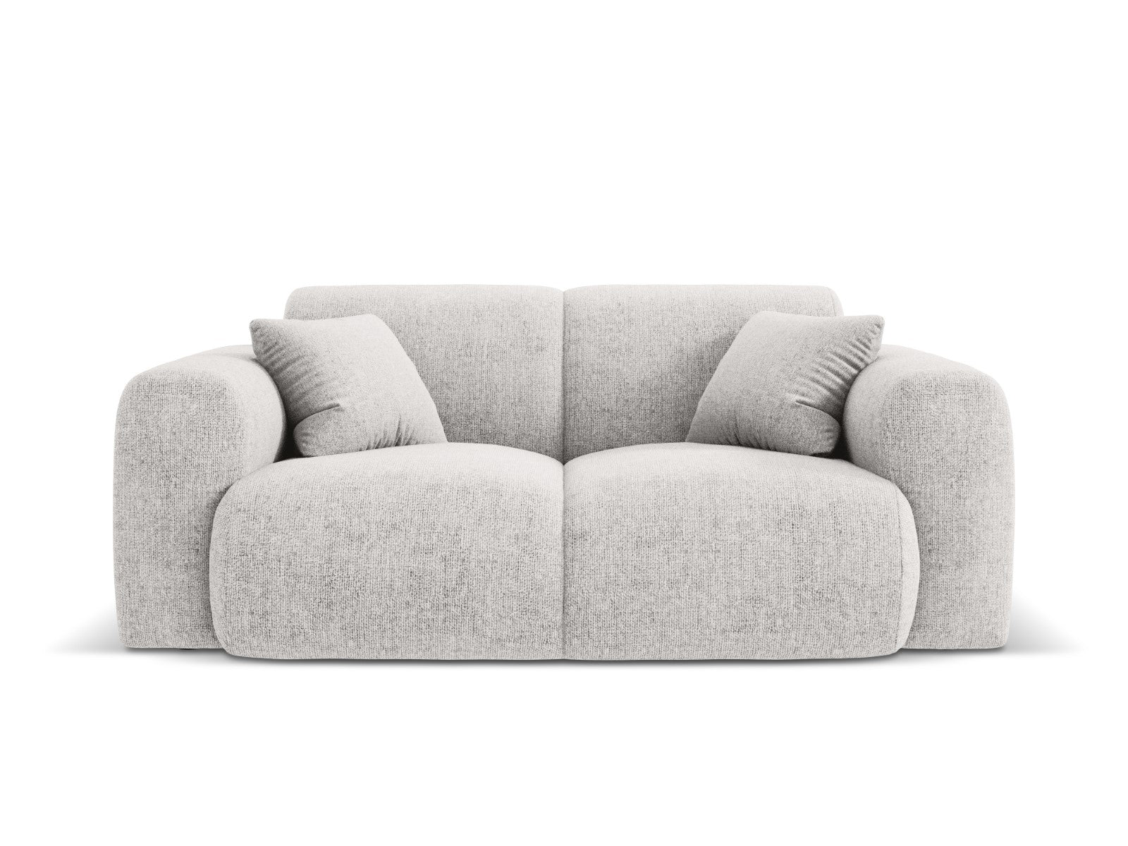 Cosmopolitan Design Bank Nolio 2-zits, chenille, lichtgrijs - 95x170x7