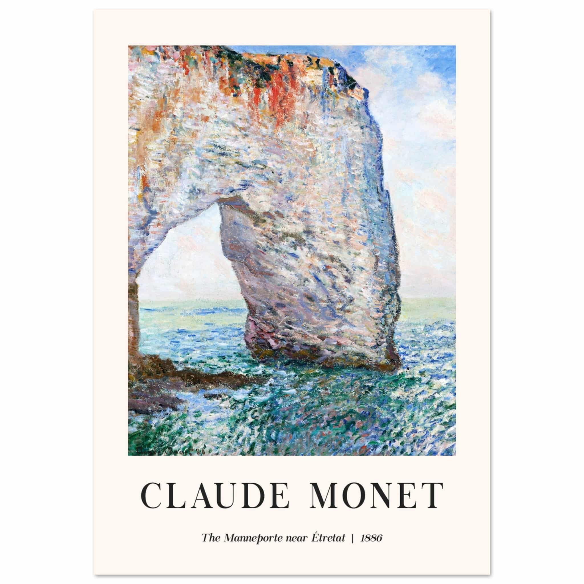 Artfulprints Poster Claude Monet - The Manneport near Étretat - 70x100