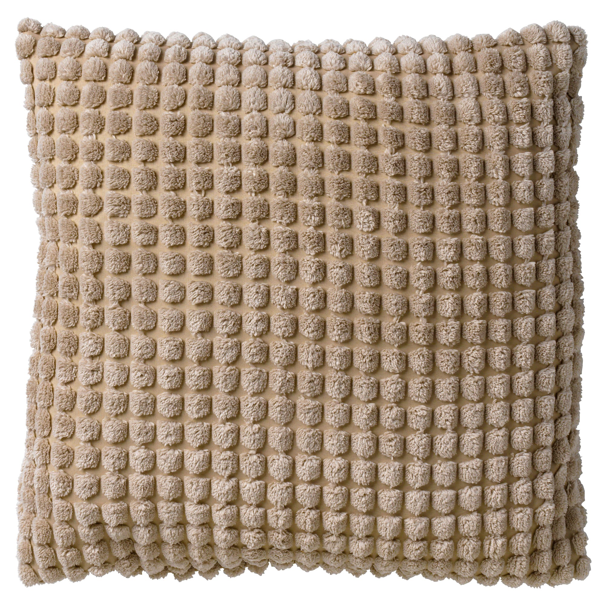 ROME - sierkussen 45x45 cm - effen kleur - 3D-structuur - Pumice Stone
