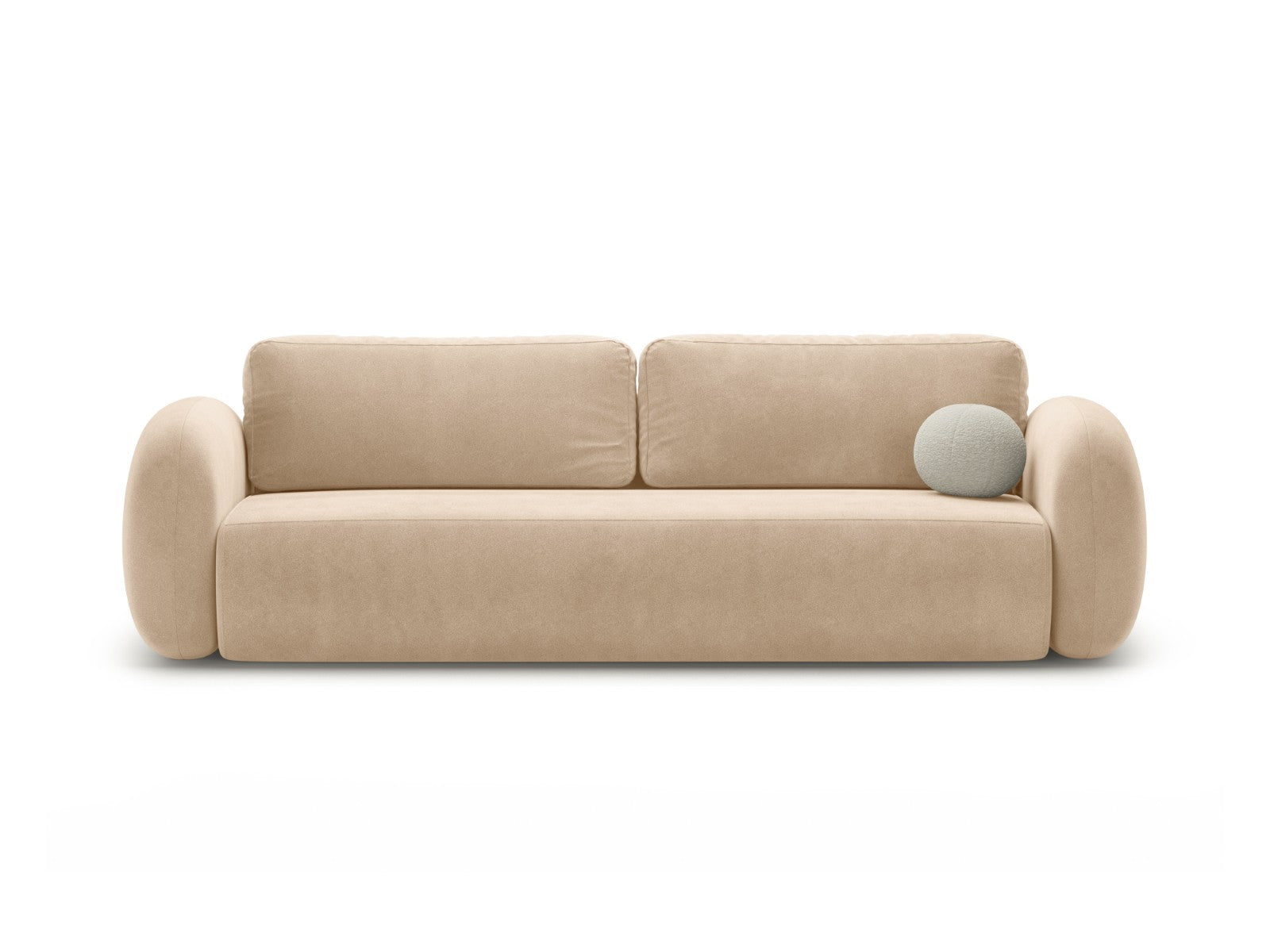 Cosmopolitan Design Slaapbank met opbergdoos Tonale 3-zits, flueel bei