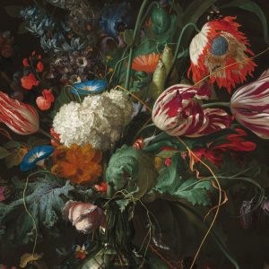 Art for the Home Canvas – Bloemen in een Glazen Vaas – 70×100 cm Art for the Home Canvas – Bloemen in een Glazen Vaas – 70×100 cm