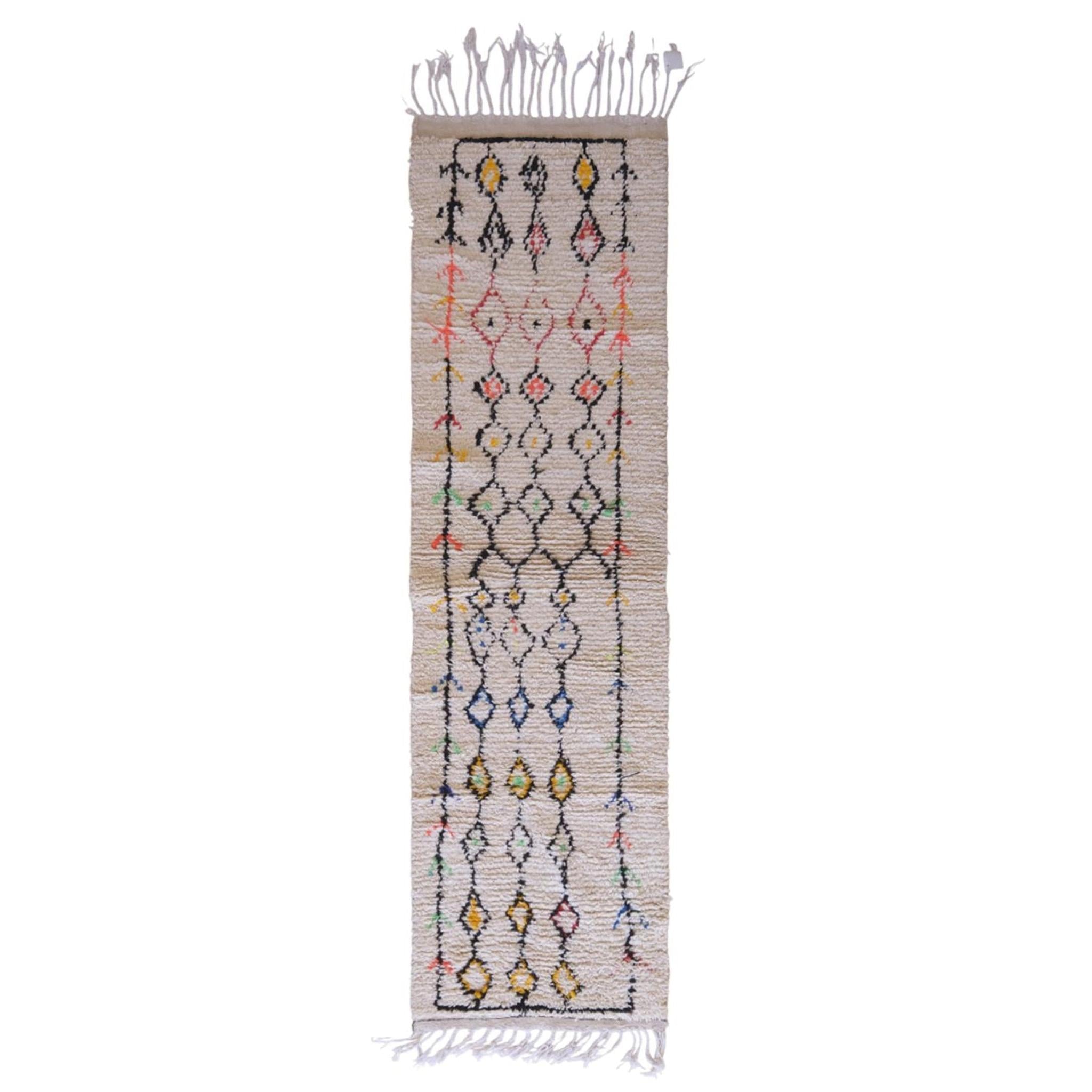 AFK Living vloerkleed Berber - handgemaakt - Wol - 80 x 280 cm
