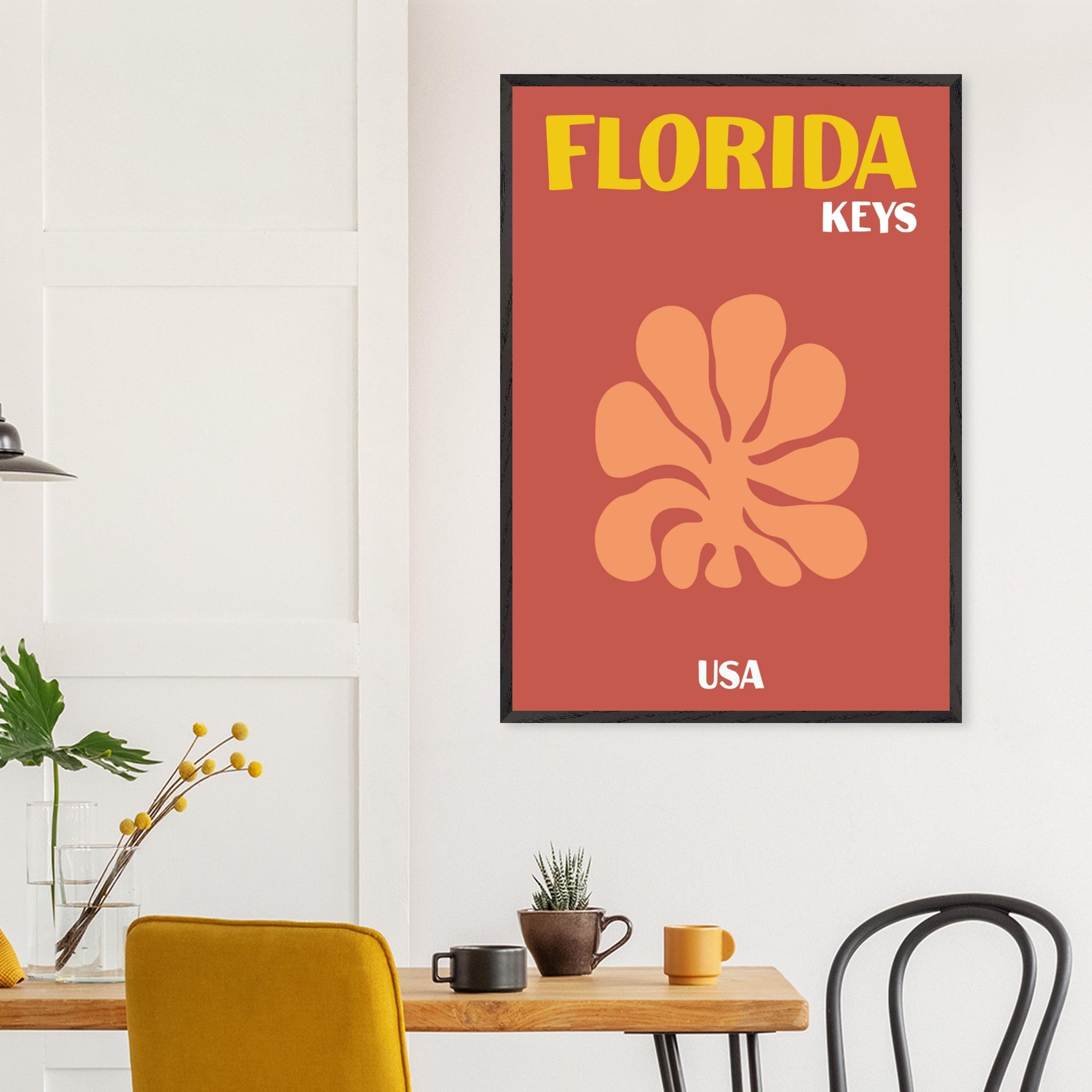 Artfulprints Poster USA - Florida Keys - 70x100 cm - Terracotta