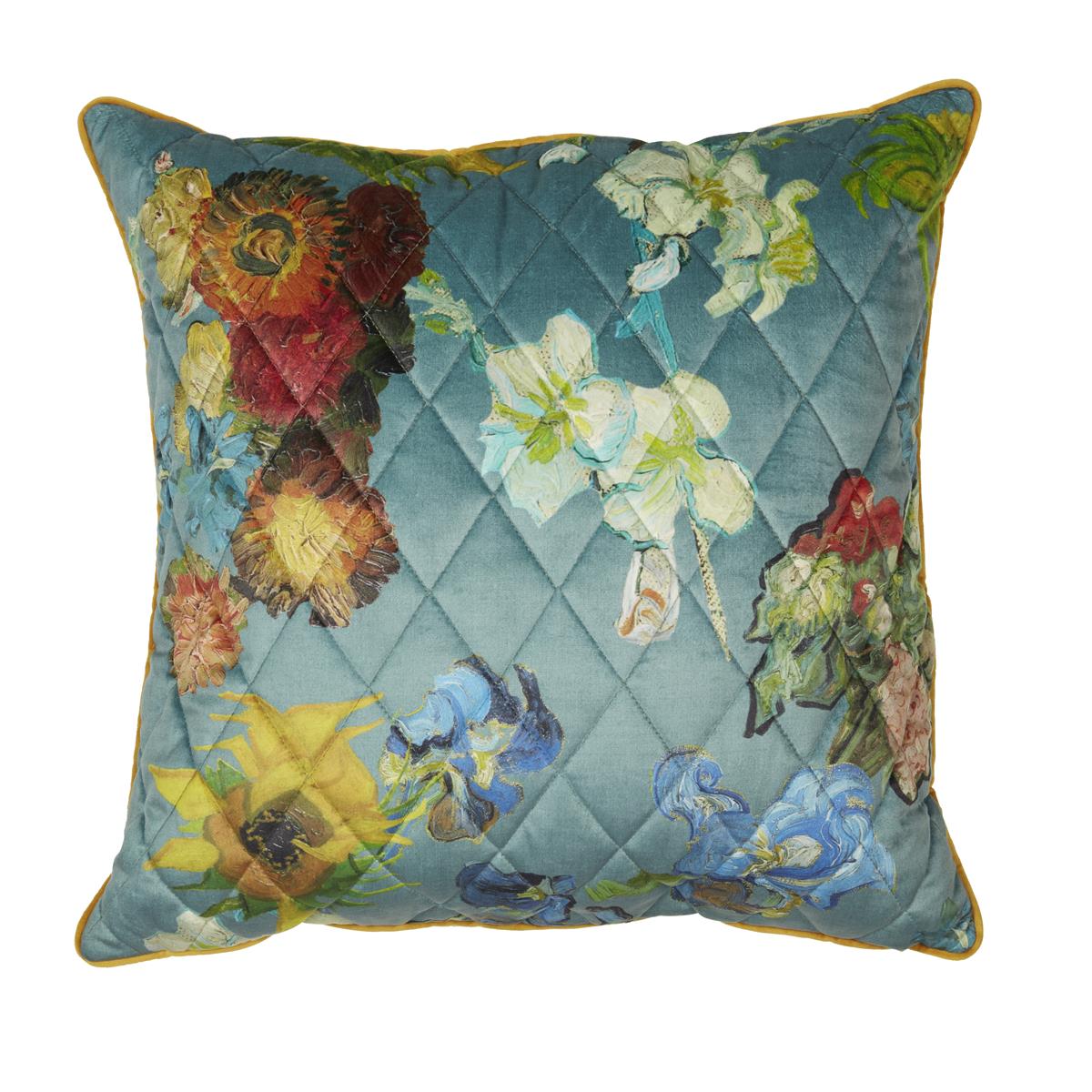 Beddinghouse x Van Gogh Museum Carré Fleuri Sierkussen - 50x50 cm - Gr