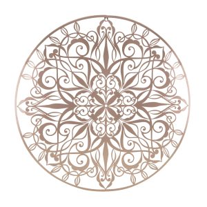 Art for the Home Metal Art – Luxe mandala ros�goud D80cm Art for the Home Metal Art – Luxe mandala ros�goud D80cm