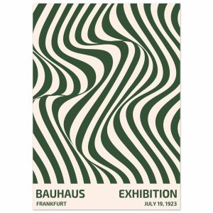 Artfulprints Poster Bauhaus – Exhibition Frankfurt green – 50×70 cm – Artfulprints Poster Bauhaus – Exhibition Frankfurt green – 50×70 cm –