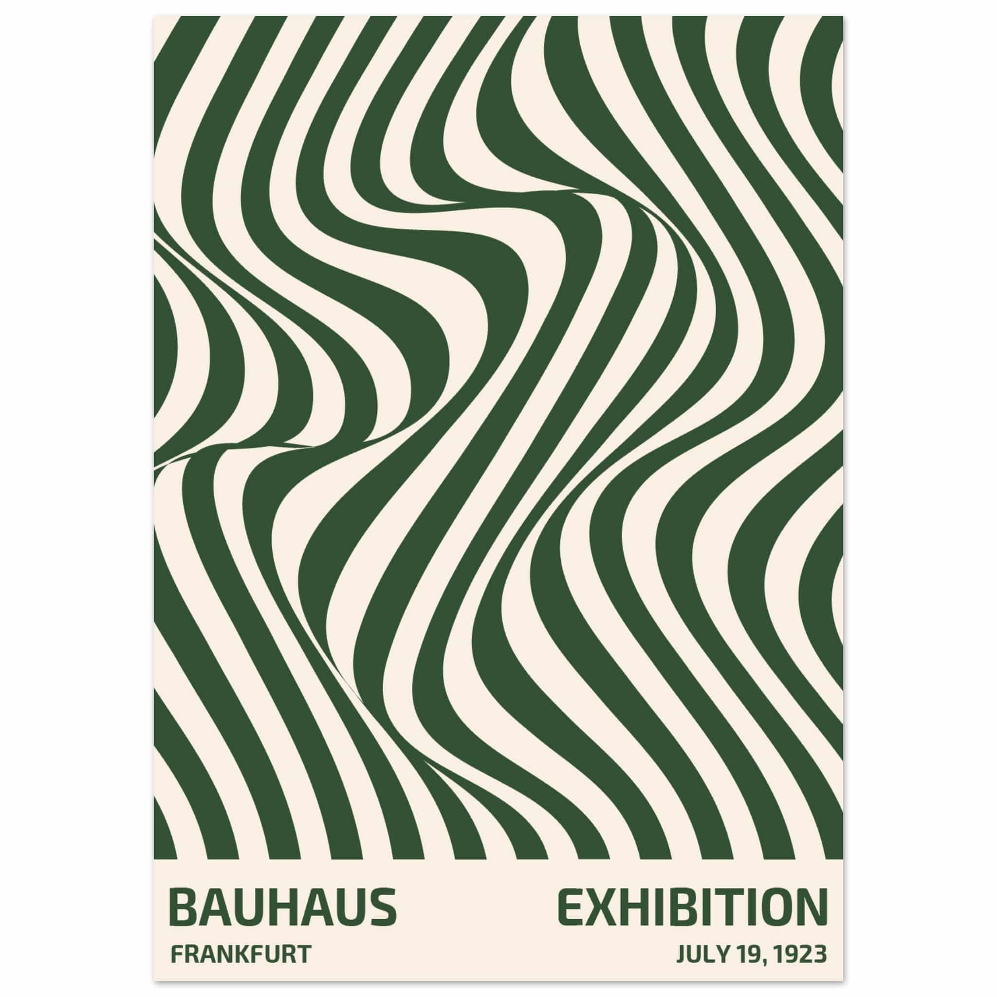 Artfulprints Poster Bauhaus - Exhibition Frankfurt green - 50x70 cm -
