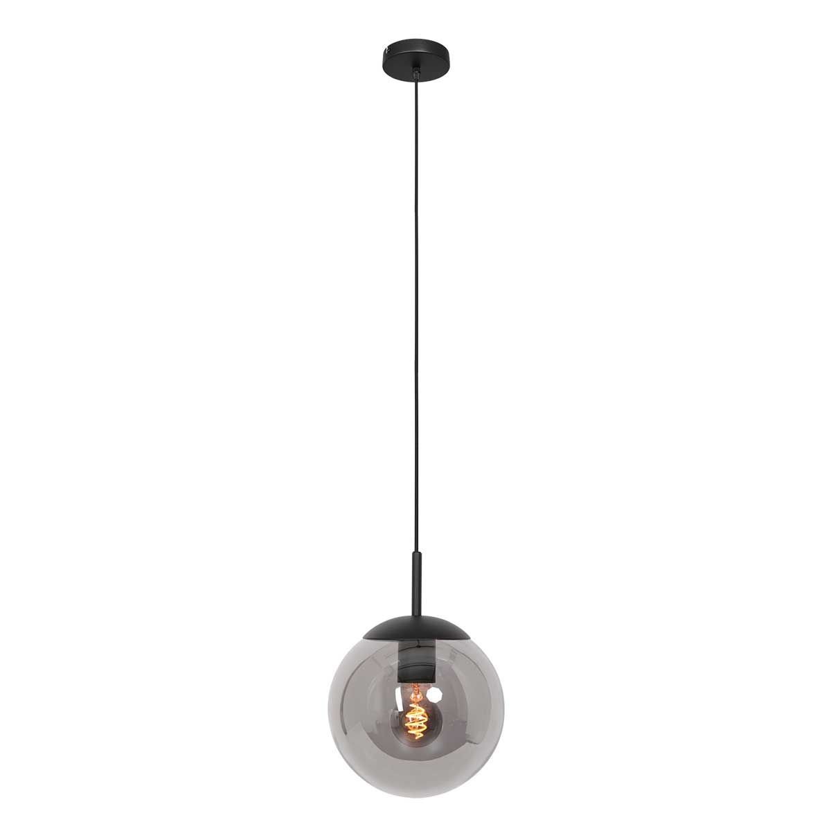 Anne Light & home hanglamp bollique - 1 lichts - 30 x 175 cm - zwart