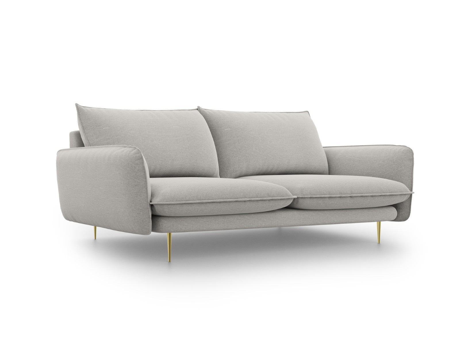 Cosmopolitan Design Bank Vienna 3-zits, structurele stof, lichtgrijs -