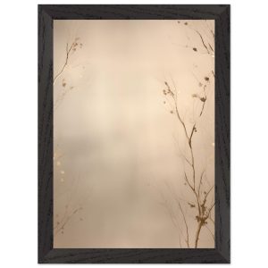 Artfulprints Poster met Lijst Abstract – Golden leafs – A4 21×29.7 cm Artfulprints Poster met Lijst Abstract – Golden leafs – A4 21×29.7 cm