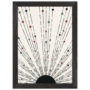 Artfulprints Poster met Lijst Boho wall art – Boho arches II – A4 21×2