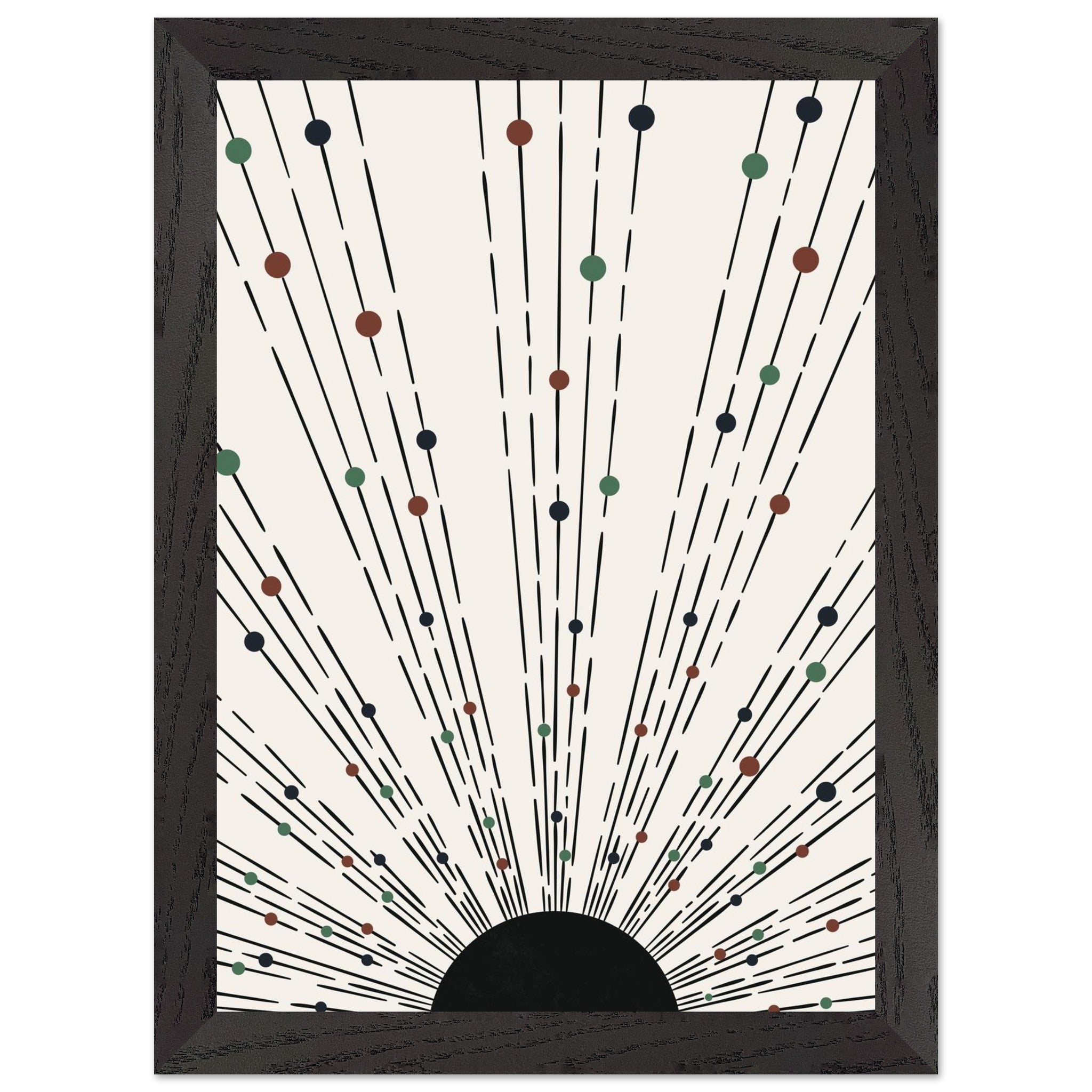 Artfulprints Poster met Lijst Boho wall art - Boho arches II - A4 21x2