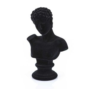 FurniLux Decoratie item Adam zwart – 16x10x25 cm