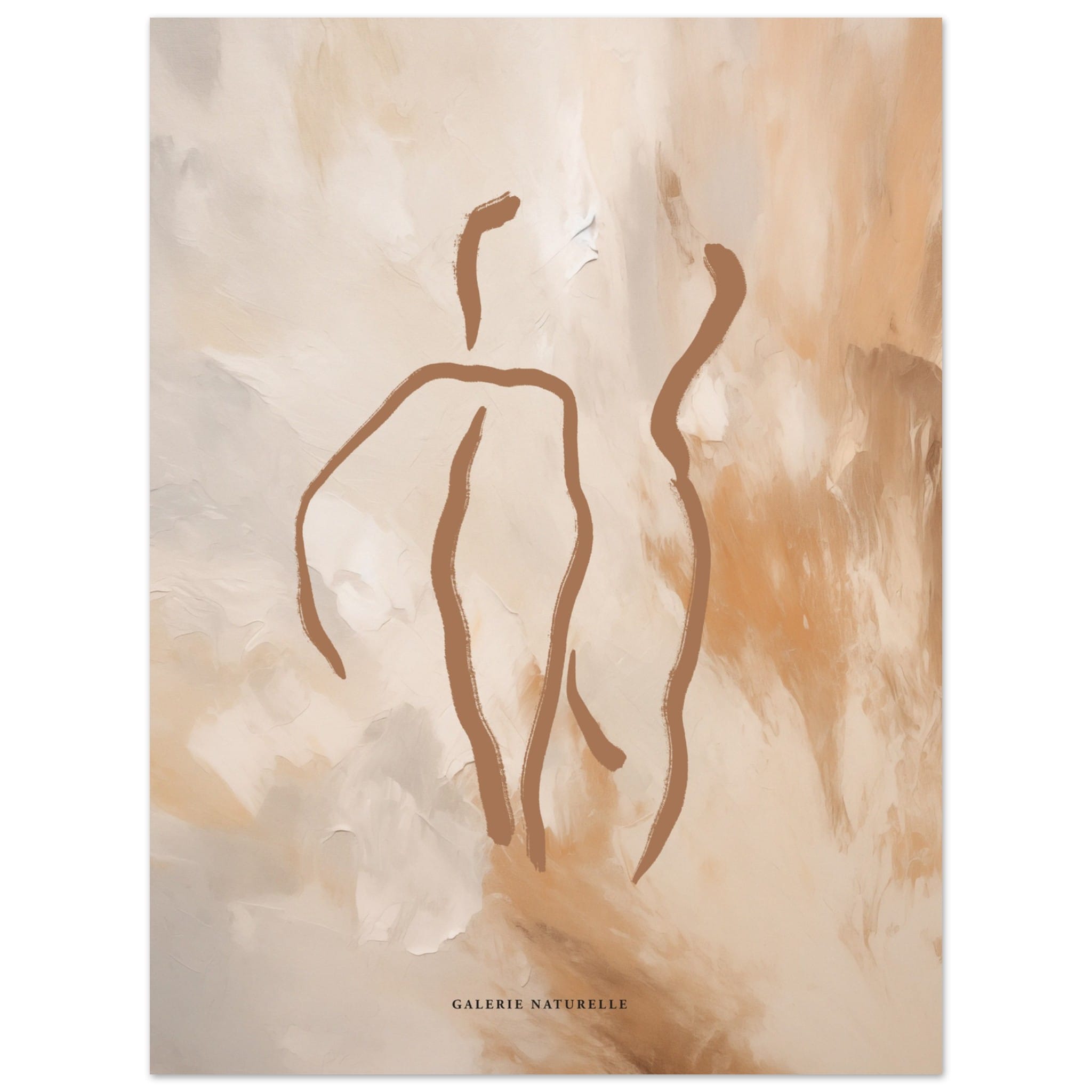 Artfulprints Abstract - Golden touch 3 poster 30x40 cm
