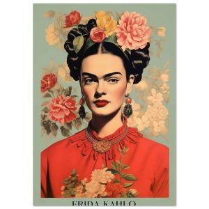 Artfulprints Poster Frida Kahlo – Botanical portrait – A4 21×29.7 cm – Artfulprints Poster Frida Kahlo – Botanical portrait – A4 21×29.7 cm –