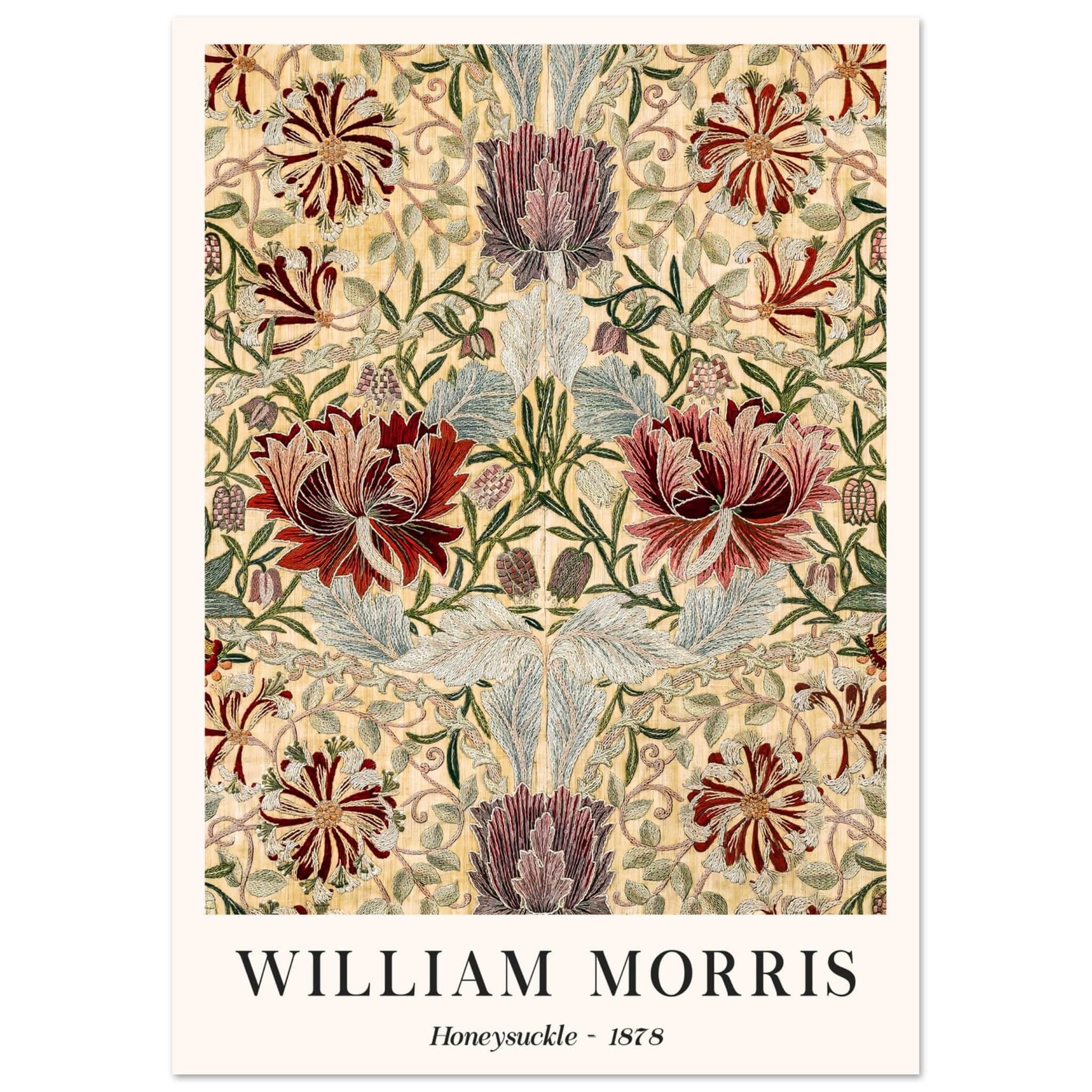 Artfulprints Poster William Morris - Honeysuckle III 1886 - A4 21x29.7