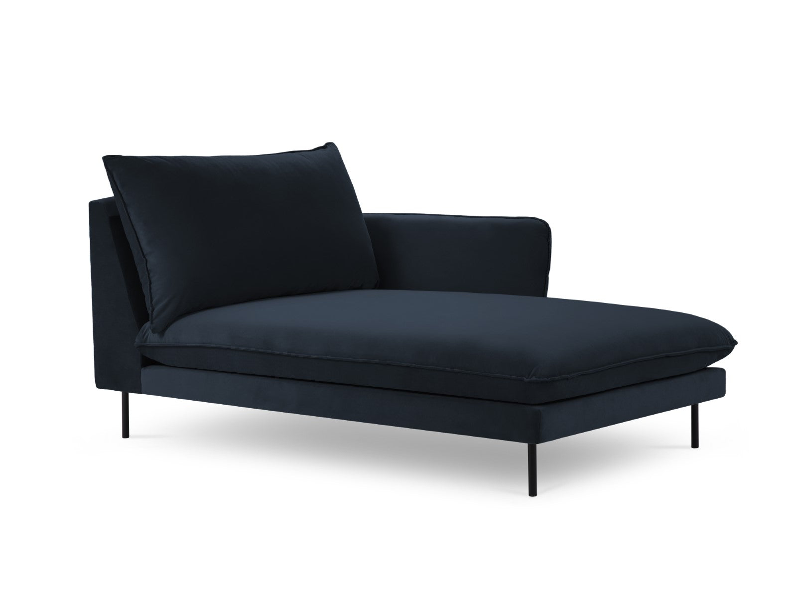 Cosmopolitan Design rechter chaise longue Vienna flueel, donkerblauw -