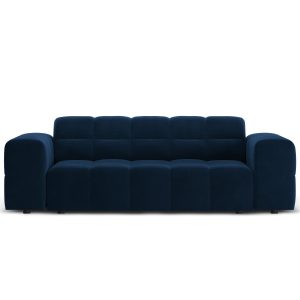 Cosmopolitan Design Bank Chicago 2-zits, flueel koningsblauw – 102×178