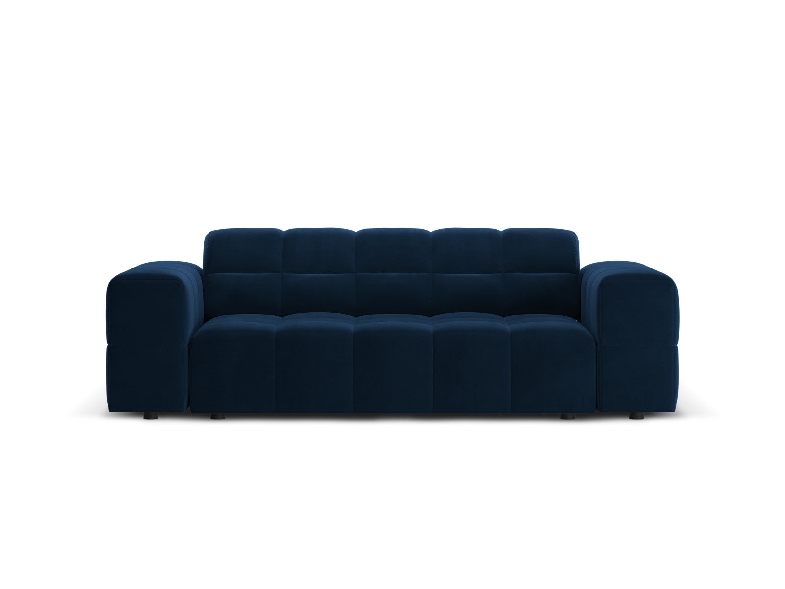Cosmopolitan Design Bank Chicago 2-zits, flueel koningsblauw - 102x178