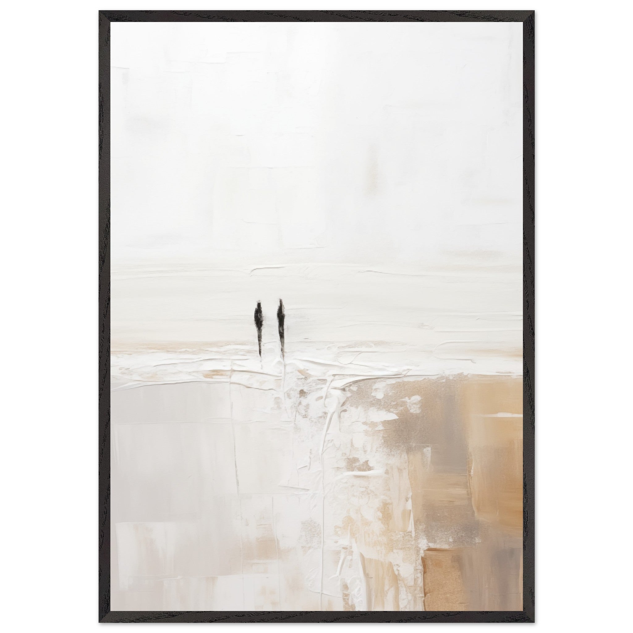Artfulprints Poster met Lijst Abstract - Silhouettes 2 - 70x100 cm - W