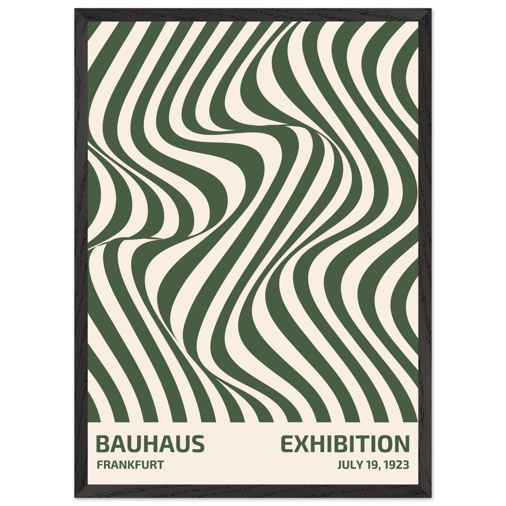 Artfulprints Poster met Lijst Bauhaus - Exhibition Frankfurt green - 5