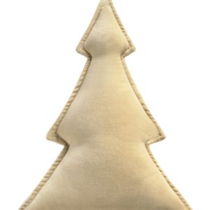 Calma House Kerstkussen Velour – Ecru – 40×30 Calma House Kerstkussen Velour – Ecru – 40×30