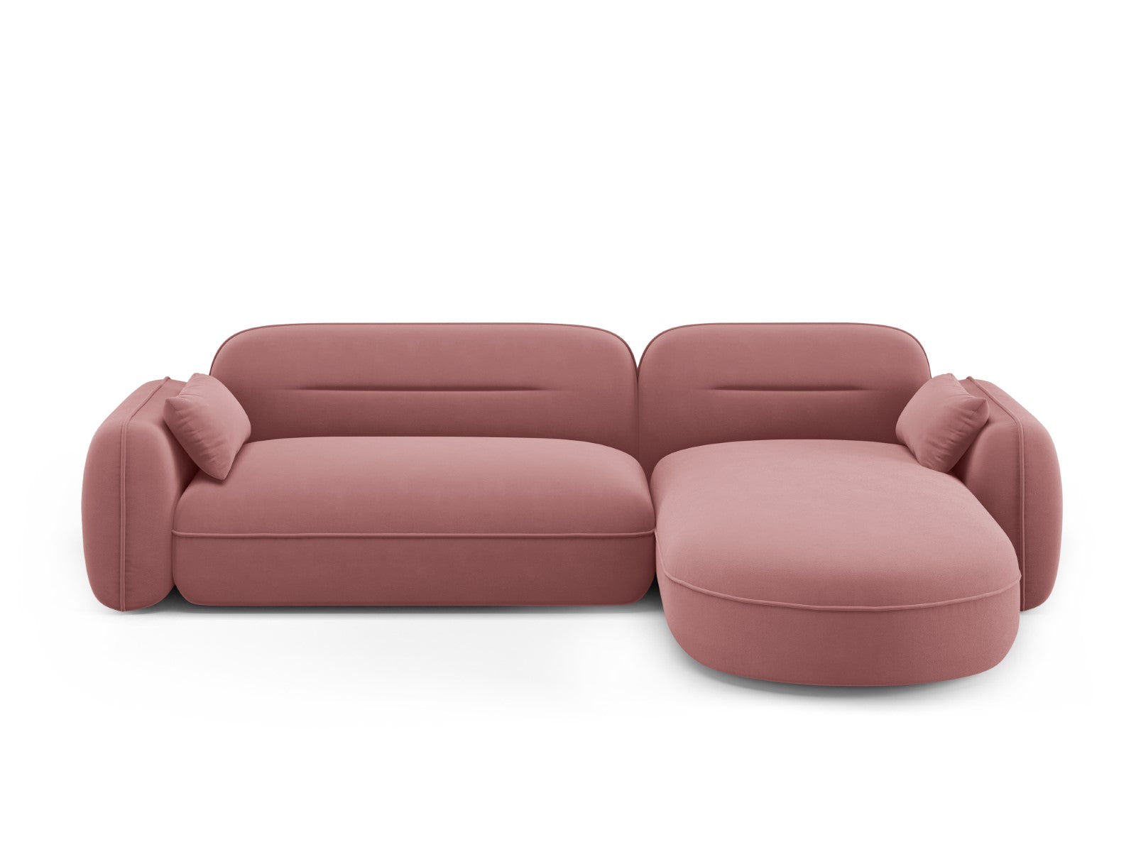 Cosmopolitan Design Modulaire hoekbank rechts Sydney 4-zits, flueel, z