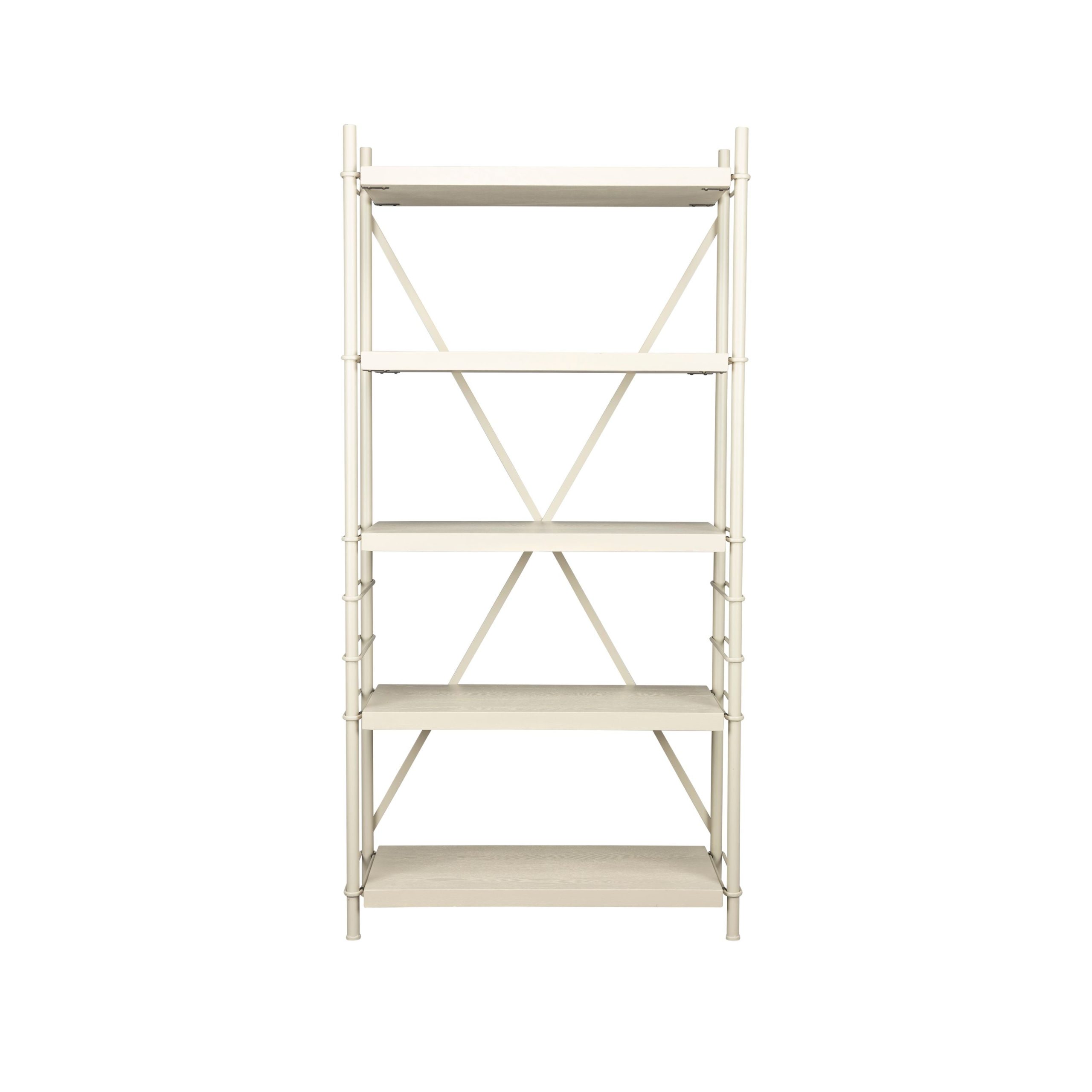 Dutchbone Iron Stellingkast Beige Hoog