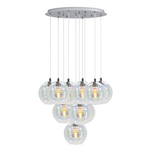 EGLO hanglamp Ariscani 2 – ø 65,5 cm – gekleurd glas – chroom EGLO hanglamp Ariscani 2 – ø 65,5 cm – gekleurd glas – chroom