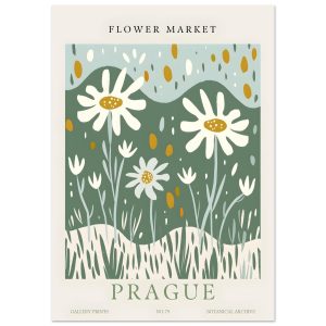 Artfulprints Poster Flower market – Prague II – A4 21×29.7 cm – Meerkl Artfulprints Poster Flower market – Prague II – A4 21×29.7 cm – Meerkl
