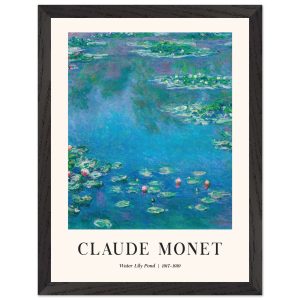 Artfulprints Poster met Lijst Claude Monet – Water lily pond – 30×40 c Artfulprints Poster met Lijst Claude Monet – Water lily pond – 30×40 c