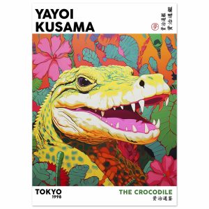 Artfulprints Poster Yayoi Kusama – The crocodile – 50×70 cm – Meerkleu Artfulprints Poster Yayoi Kusama – The crocodile – 50×70 cm – Meerkleu