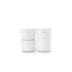 Brabantia Opbergbakjes, set van 3 – White Brabantia Opbergbakjes, set van 3 – White