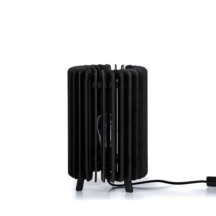 Blij Design tafellamp Edge - 1 lichts - 19.5 x 27 cm - zwart