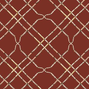 Catchii Behang Bamboo Trellis old red Catchii Behang Bamboo Trellis old red