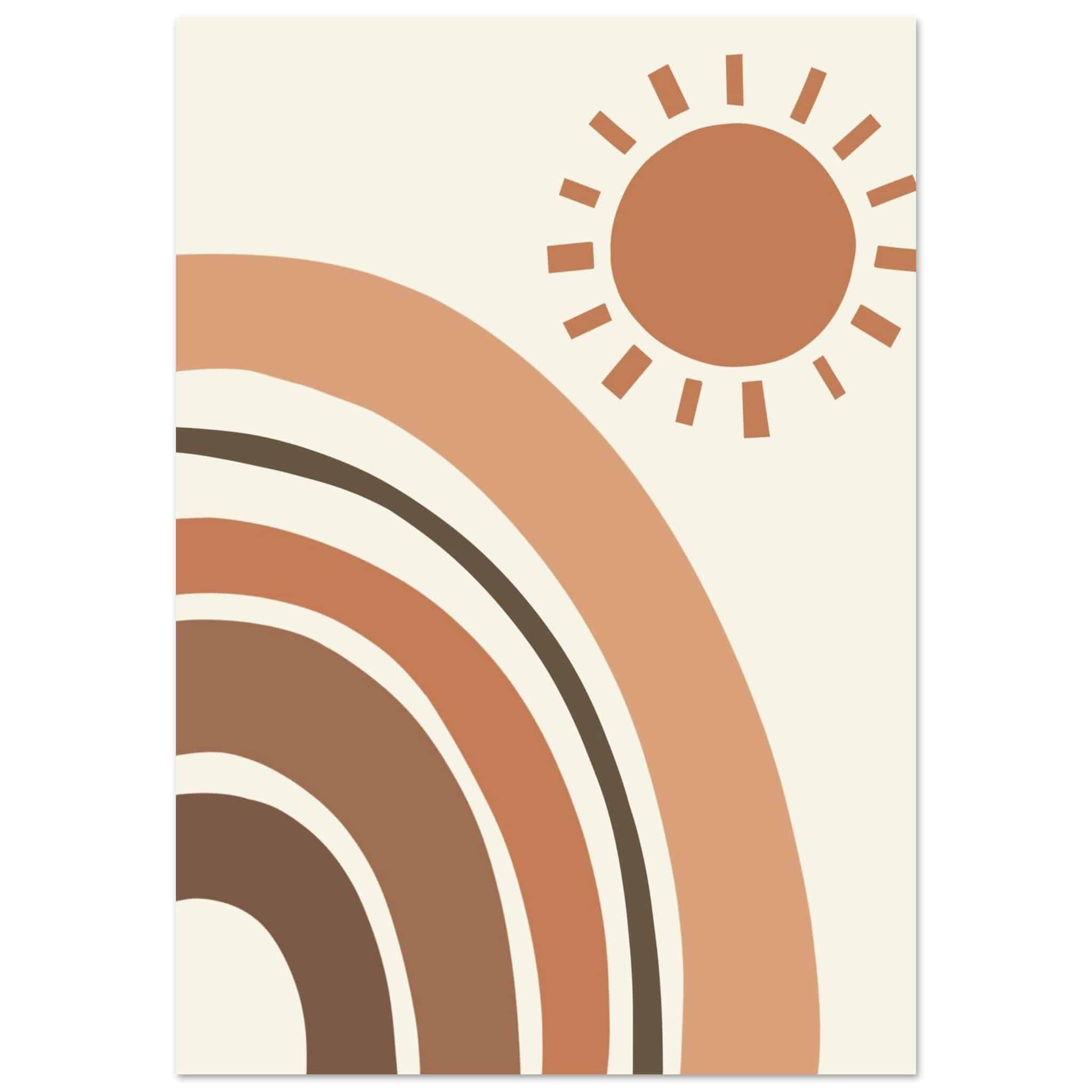 Artfulprints Poster Boho – Soft sun - 70x100 cm - beige