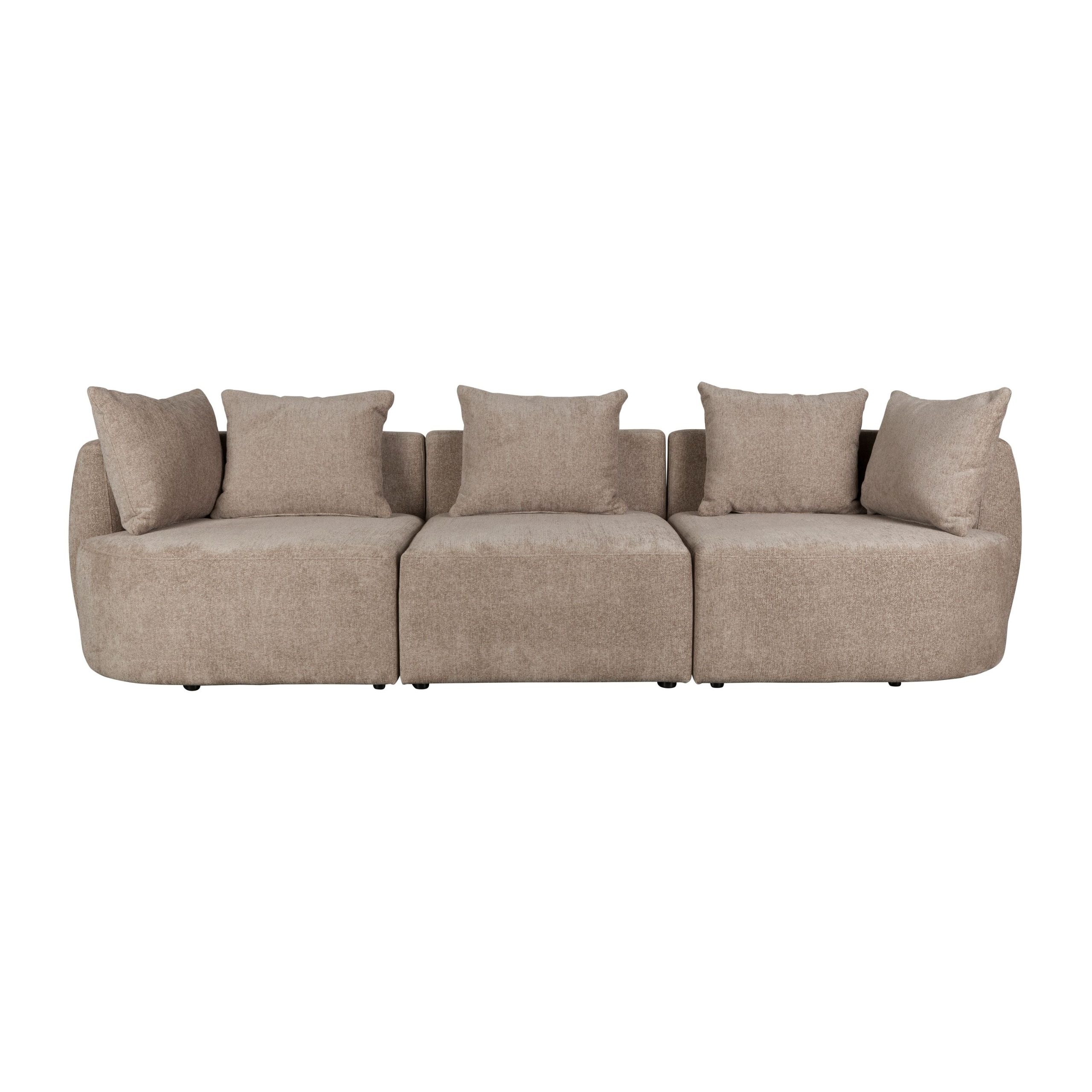 Dutchbone Rocca 4,5-zitsbank Cappuccino