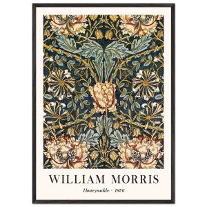 Artfulprints Poster met Lijst William Morris – Honeysuckle 1876 – 70×1