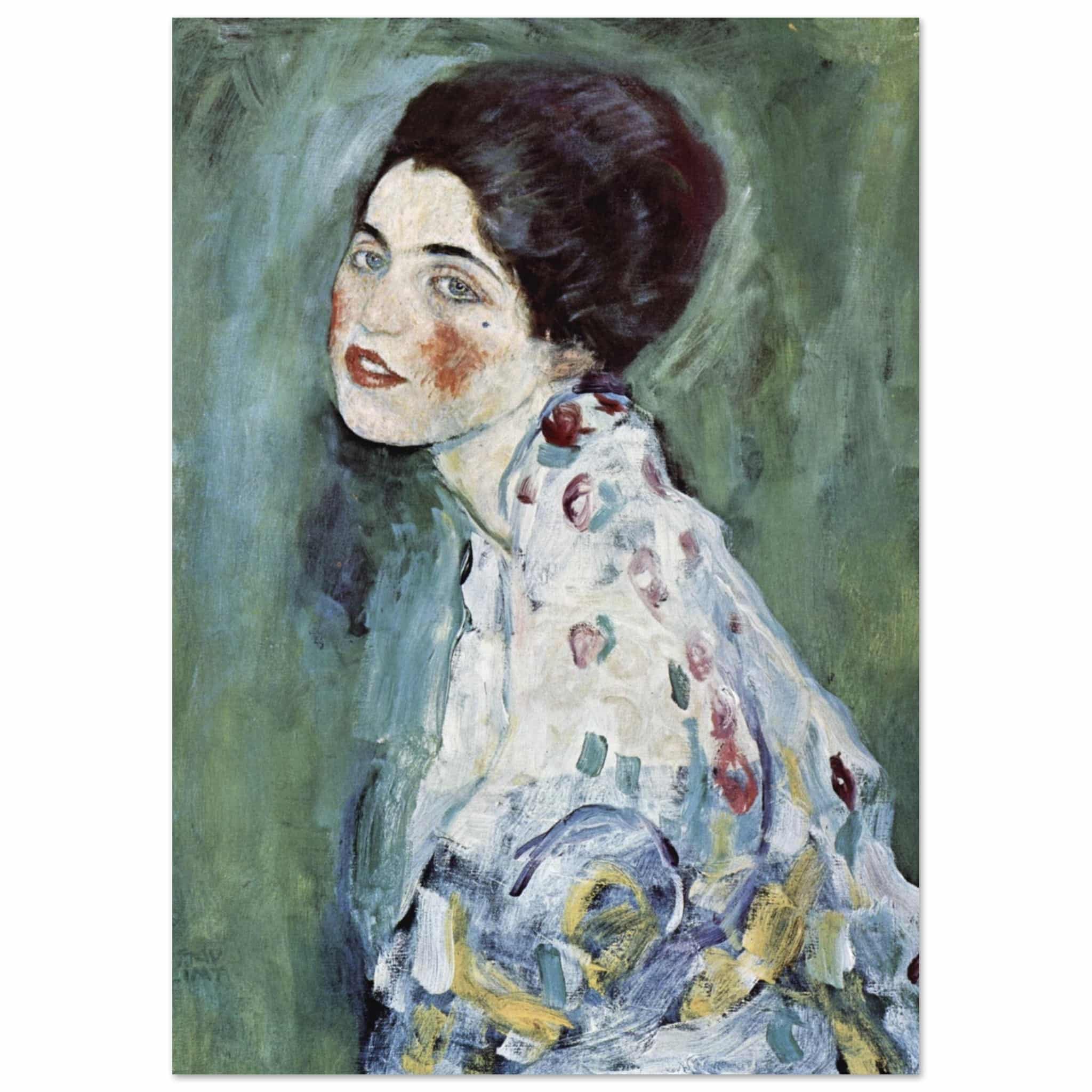 Artfulprints Poster Gustav Klimt - Portrait of a lady - A4 21x29.7 cm