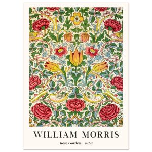 Artfulprints Poster William Morris – Rose garden 1878 – 50×70 cm – Gro