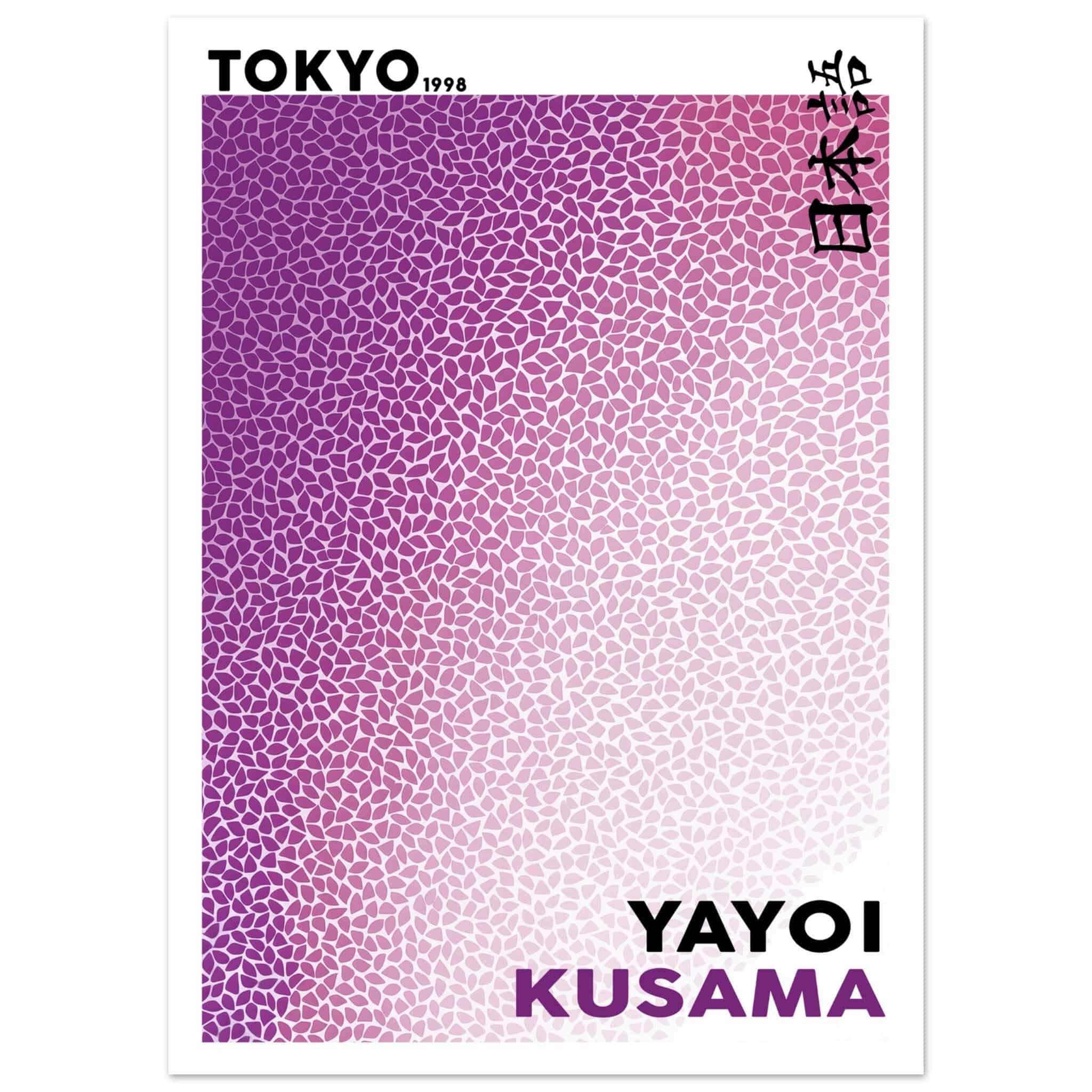 Artfulprints Poster Yayoi Kusama - Purple Tokyo 1998 - 50x70 cm - Paar